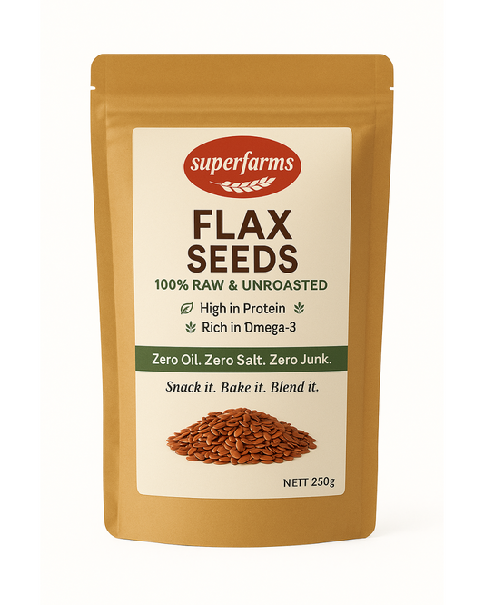 Superfarms Flax Seeds (Raw & Unroasted)